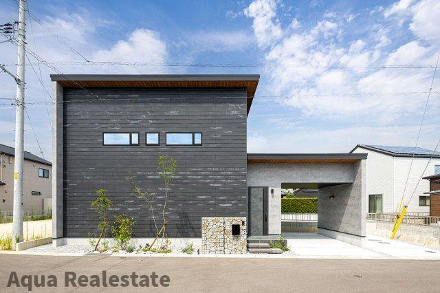 高松市林町の新築一戸建の前面道路含む現地写真