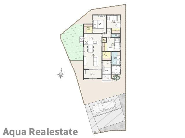 高松市香川町大野の新築一戸建の完成予想図