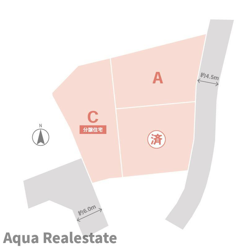 高松市香川町大野の新築一戸建の区画図