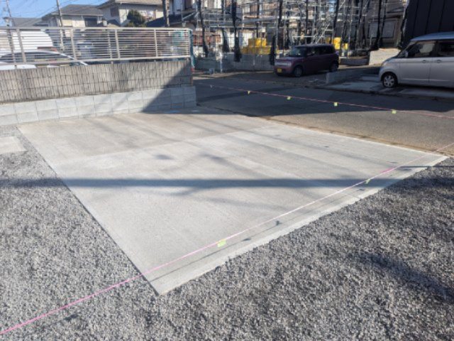 守谷市薬師台9期　新築戸建の駐車場|駐車は4台可能です♪