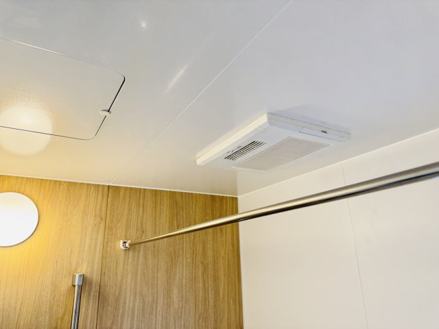 松戸市樋野口新築戸建【中部小学校：10分】の冷暖房・空調設備|雨の日も安心の浴室乾燥機つき