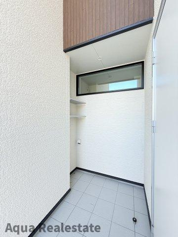 高松市西山崎町の新築一戸建の玄関|毎日通る玄関はこちらです