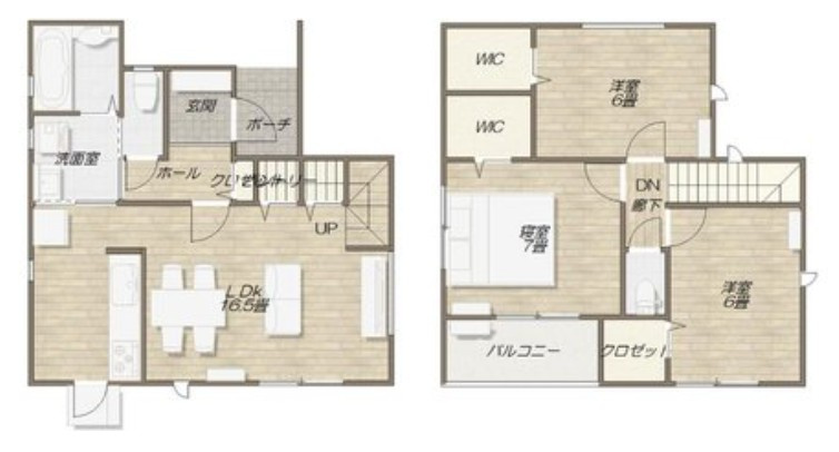 高松市木太町の中古一戸建の間取り