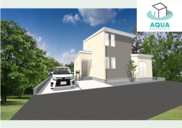 高松市西宝町モデルハウスの完成予想図|外観の完成予想図です