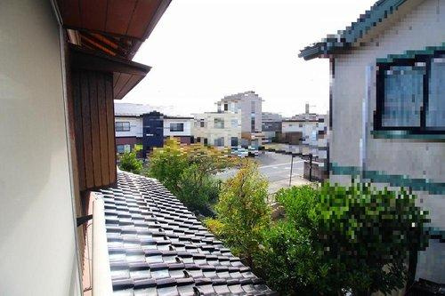 ■□旗ヶ崎２中古戸建□■の展望|2階南向き眺望。南側に道路が接道しており、日の当たる明るい立地になります。