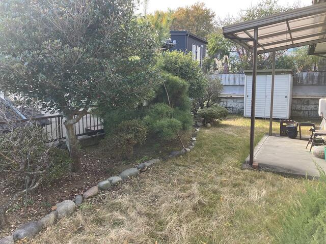 宇都宮市富士見が丘1丁目　5DK　中古住宅の庭