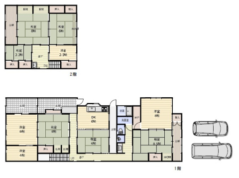 ■□相生町古家付土地□■のその他|現在立っている建物の間取りになります。築年数が古い為、土地としても販売になります。