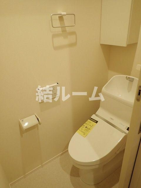 練馬区栄町の賃貸マンションのトイレ