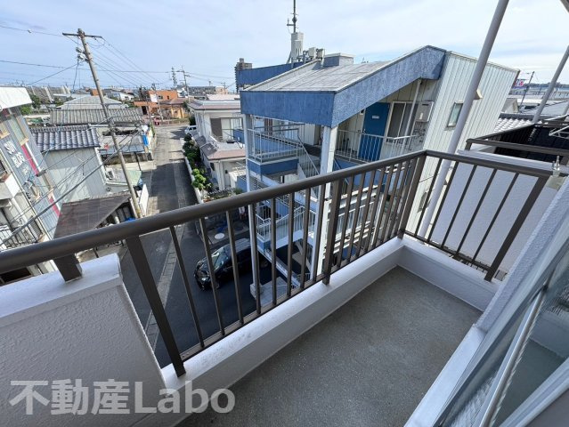徳島市上助任町三本松の賃貸マンションのバルコニー