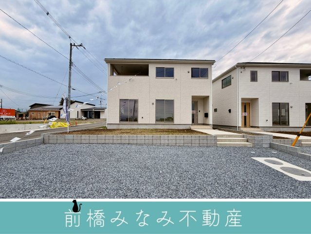 【新築】高崎市箕郷町上芝第８　１号棟(全４棟)　クレイドルガーデン　新築建売分譲の外観|外観もきれいです