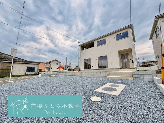 【新築】高崎市箕郷町上芝第８　１号棟(全４棟)　クレイドルガーデン　新築建売分譲の外観|外観もきれいです