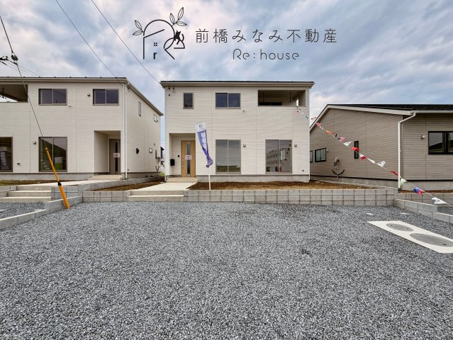 【新築】高崎市箕郷町上芝第８　２号棟(全４棟)　クレイドルガーデン　新築建売分譲の外観|外観もきれいです