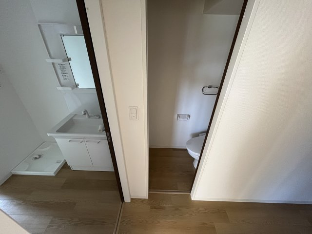 ミーティアB棟の洗面所