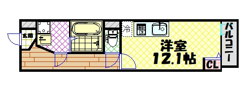 【間取り】 | ラクラス長堀橋