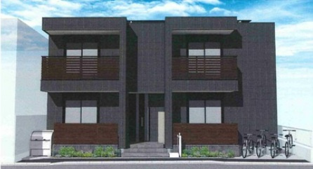 練馬区練馬１丁目の賃貸マンションの外観パース