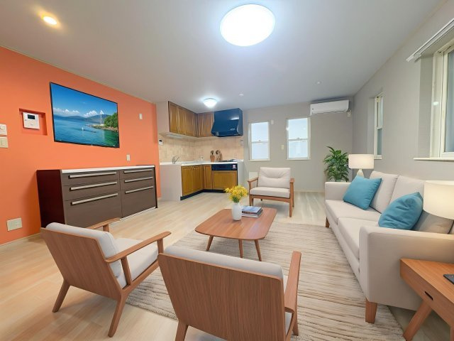 桜台戸建の居間・リビング