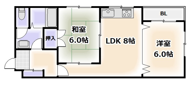【間取り】 | サンプラザ浪速2番館