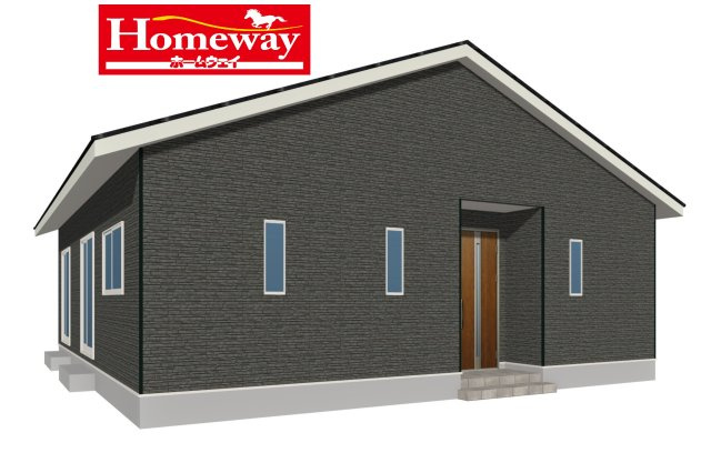 【外観】 | 牟礼南小学校に通える新築戸建平屋　防府市沖今宿１丁目　第４－１号棟　クレイドルガーデン　アーネストワン | かわいいお家になって誕生します