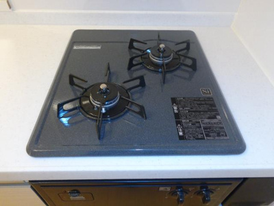 【キッチン】 | サン　メゾンＢ | ２口ガスコンロ