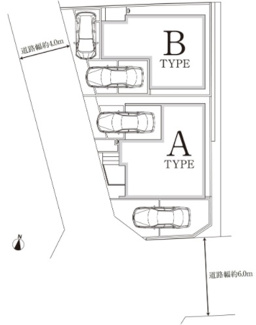 【区画図】 | 尾張旭市桜ケ丘町西全２棟《仲介手数料無料白凰小　西中》 | 今すぐのご案内可能です！→  0120-336-922　までお気軽にお問い合わせください。