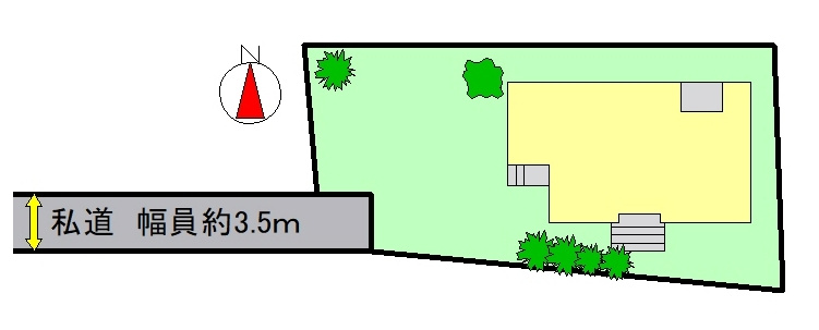丹波篠山市沢田の中古一戸建の区画図