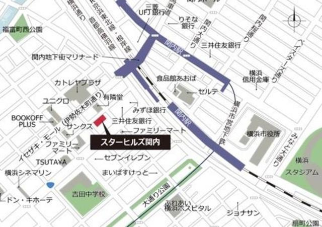 スターヒルズ関内の地図