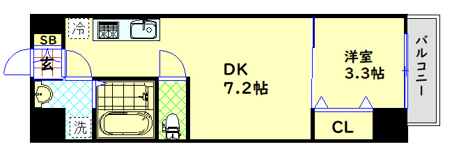【間取り】 | ウィズナスコート九条南