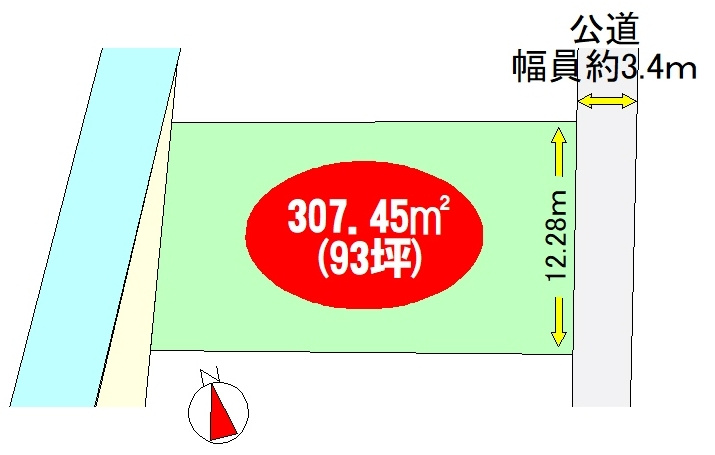 丹波篠山市杉の売地の土地図