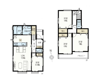 【間取り】 | 川口市南鳩ヶ谷７丁目　新築戸建G号棟