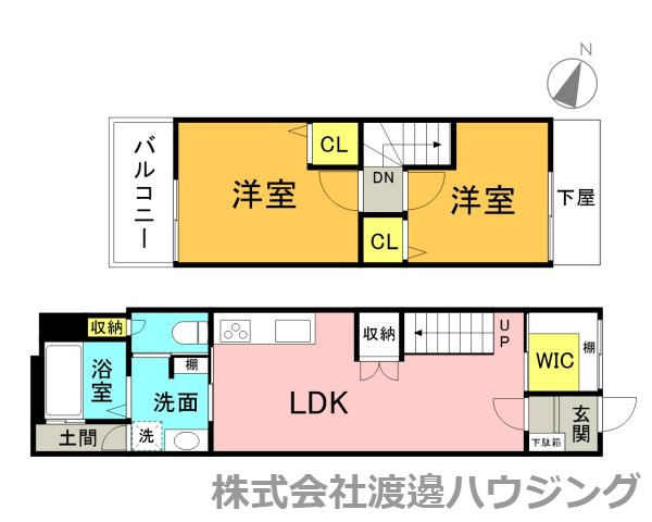 歌島三丁目テラスハウスの間取り