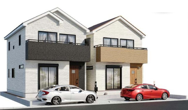 仲介手数料無料ハートフルタウン狭山中央　全２棟の外観パース