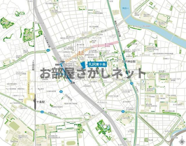 ＲＪＲプレシア東十条ガーデン【おとり物件なし】#学生・社会人にオススメの地図