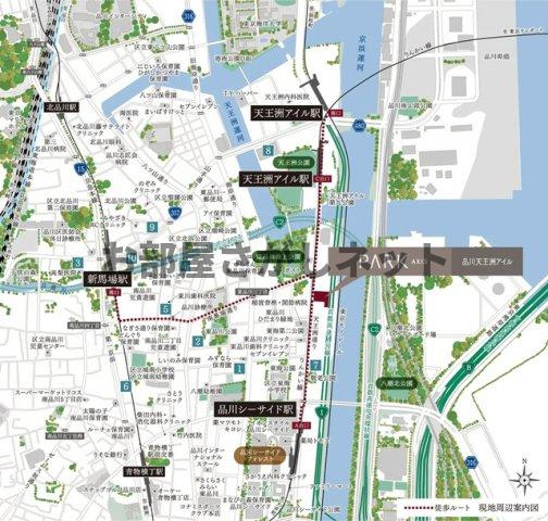 パークアクシス品川天王洲アイルの地図