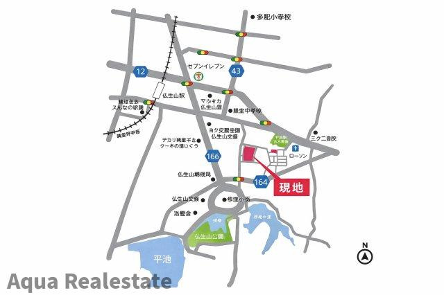 高松市多肥上町の新築一戸建の地図