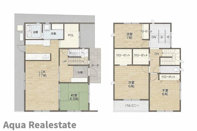 高松市多肥上町の新築一戸建の間取り