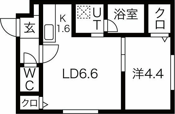 ロコベルソ月寒東の間取り