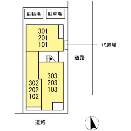 【区画図】 | D-ROOM田町B