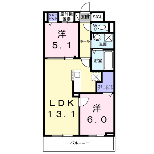 サンリットⅡの間取り