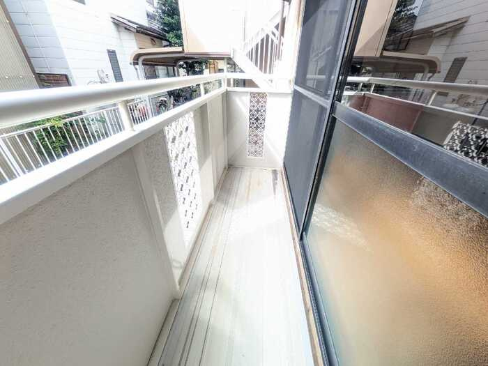 セジュール住吉のバルコニー