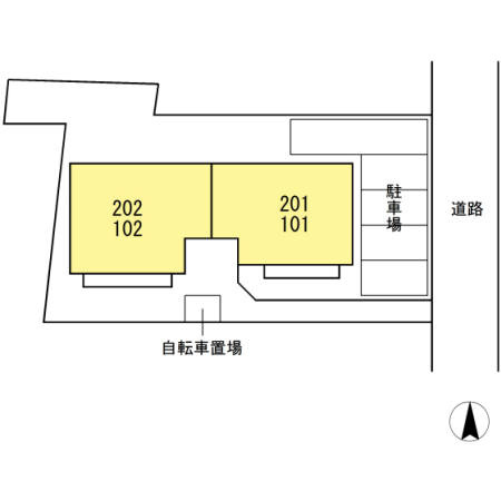 セジュール住吉の区画図