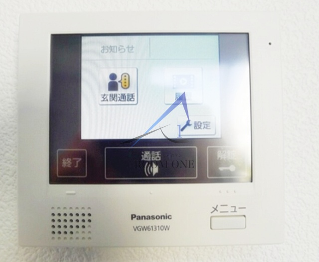 ヴェルメ江北のセキュリティ|モニター付きインターホンです。