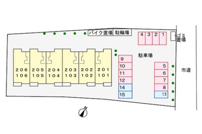 【区画図】 | グレイス泉橋 | 駐車場