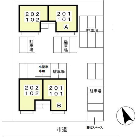 サンボナール　Ａの区画図