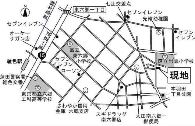 グレース・カーサの地図