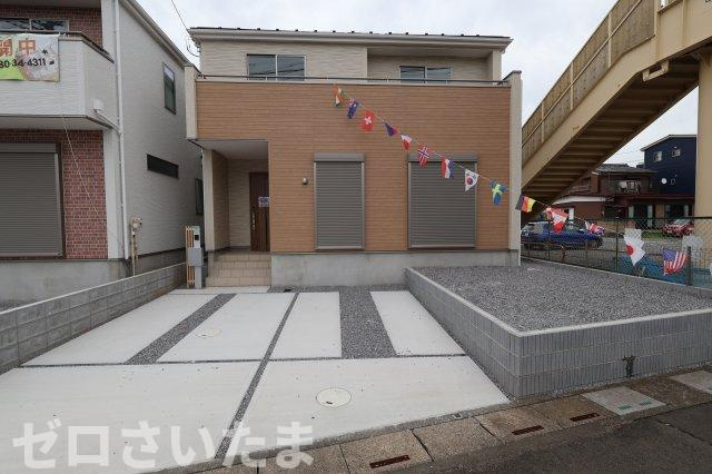 《仲介手数料無料》久喜市久喜東４丁目22-29新築一戸建てグラファーレの外観|撮影日 2026年6月22日 14:30 曇り