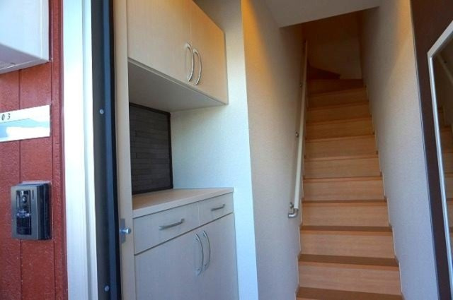 平松ハイツ　弐番館の玄関