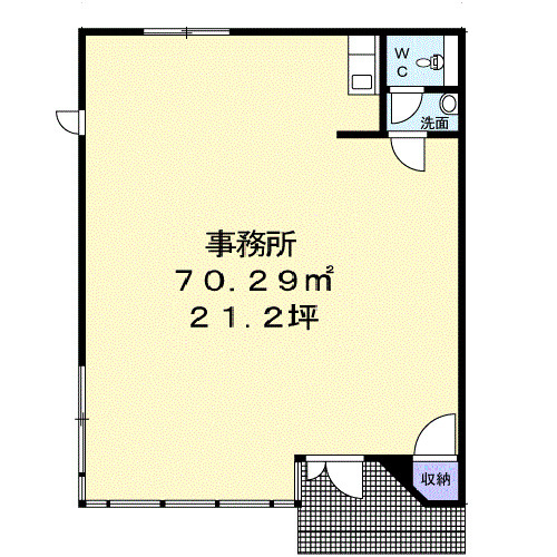 太子町東保事務所の間取り