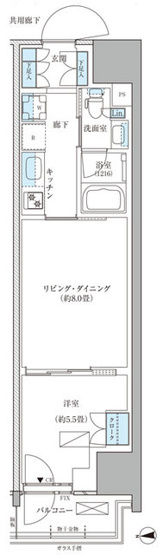 【間取り】 | パークアクシス品川天王洲アイル