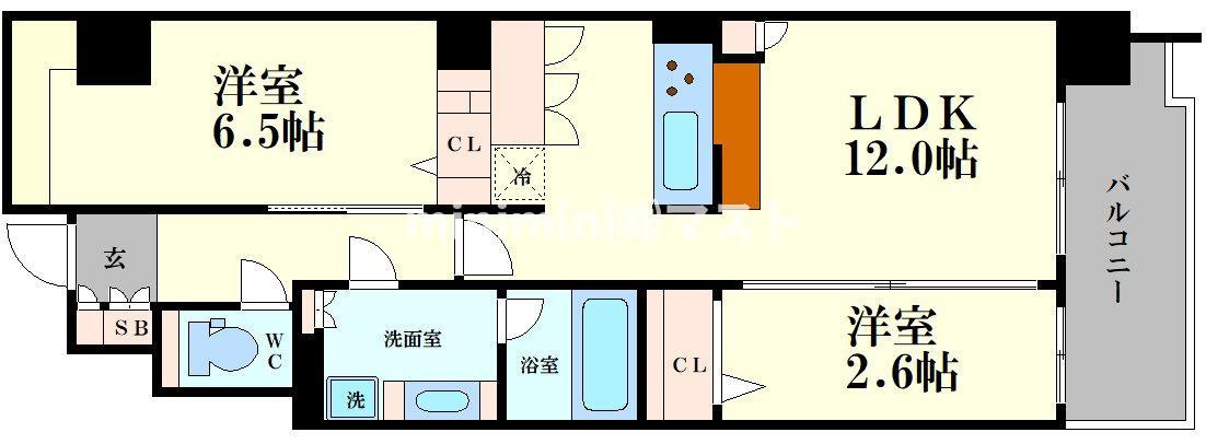 アーバネックス本町Ⅱの間取り