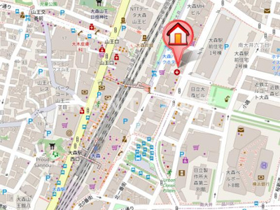 【地図】 | レジディア大森Ⅱ